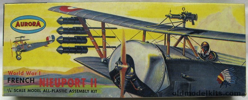 Aurora 1/48 Nieuport 11, 101-79 plastic model kit